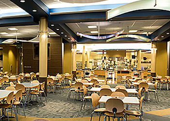 Example of a food service dining room