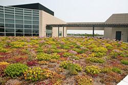 Steep slope roof installation at AMCOL International Building, Hoffman Estates, IL