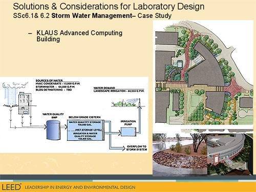 SS Credit 6.1 and 6.2: storm water management-case study