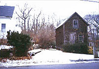 New England saltbox house - Vernacular architecture example