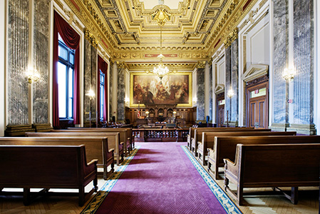 East Courtrooms of the Howard M. Metzenbaum U.S. Courthouse in Cleveland, Ohio