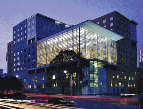 Photo from street of the exterior view of the Toronto General Hospital